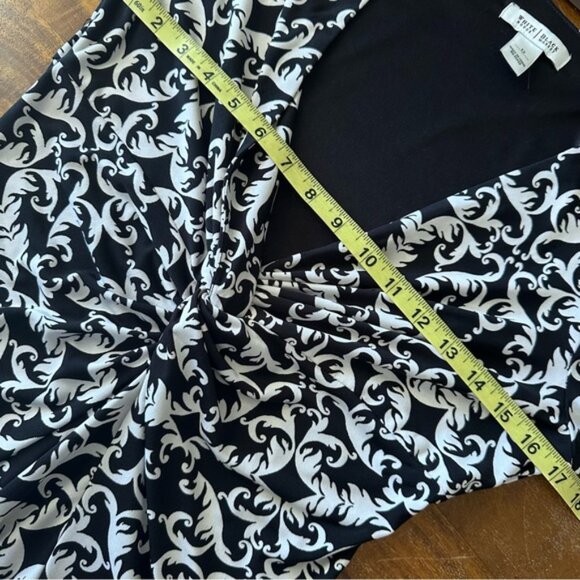 WHBM twist front stretch knit dress long sleeve ladies‎ size 12 - Picture 7 of 7